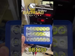 چراغ جلو موتورسیکلت آبی پوشه پلاستیکی سفید فلاش زرد