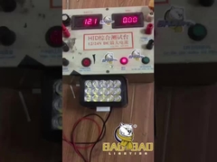 مستطیل 15 شعاع پلاستیکی قرمز آبی سفید چراغ ال ای دی برای موتورسیکلت