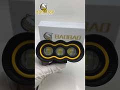 رنگ سبز پلاستیکی زرد 3 LED چراغ جلو موتورسیکلت چراغ لوازم جانبی LED موتورسیکلت