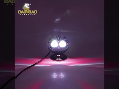 2 لامپ مه موتورسیکلت سفید زرد آلومینیوم ساختگی موجود