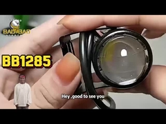 2pcs سفید زرد دو رنگ آلومینیوم مینی چراغ مه رانندگی در دسترس برای موتورسیکلت