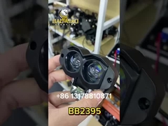 2 چشم بدنه پلاستیکی 12 ولت سفید زرد دو رنگ چشمک زدن مینی چراغ مه رانندگی برای قطعات دوچرخه