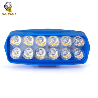 12W سفید زرد فلش پلاستیکی LED آبی لامپ LED برای موتورسیکلت