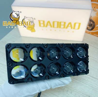10 دانه نور مه آلومینیوم RGB سفید زرد فلش دو رنگ موتورسیکلت قطعات معدنی