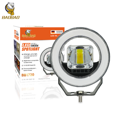 4.5 اینچ دور قرمز شیطان چشم چراغ جلو LED برای ماشین برای موتورسیکلت قطعات اتوماتیک