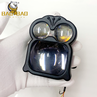 شکل قورباغه چشم های شیطان سفید زرد چراغ های مه آلومینیوم 12-80 ولت چراغ های موتورسیکلت